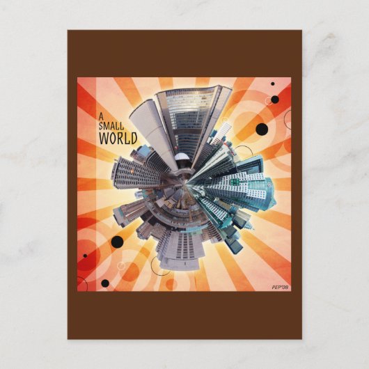 Eine kleine Welt Postkarte (Vorderseite)