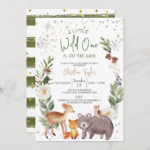 Eine kleine Wild One Baby Dusche Einladung (Vorne/Hinten)