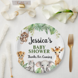 Eine kleine Wild One Baby Dusche Pappteller