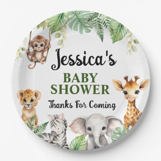 Eine kleine Wild One Baby Dusche Pappteller (Vorderseite)