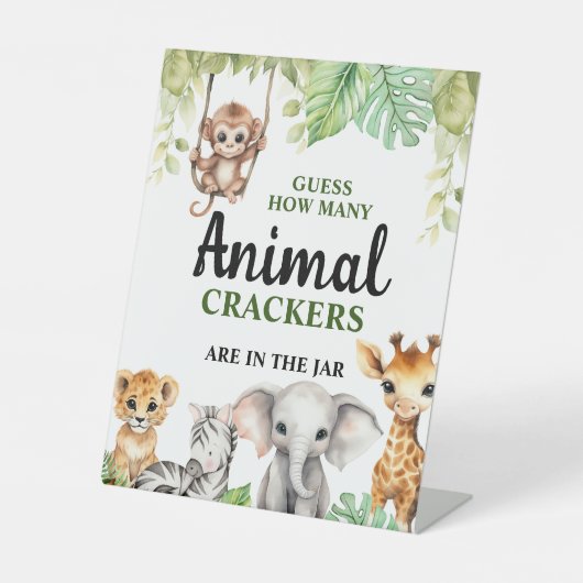 Eine kleine Wild One Baby Dusche Sockelschild (Vorderseite)