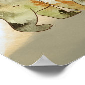 Eine kleine Wild One Bears Woodland Babydusche Poster (Ecke)