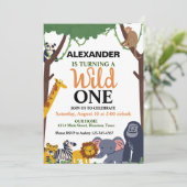 Eine kleine Wild One Geburtstagsparty Einladung (Stehend Vorderseite)