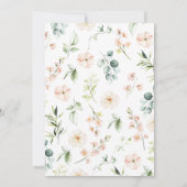 Eine kleine Wild One Girl Jungle Babydusche Einladung (Rückseite)