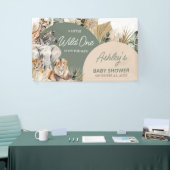 Eine kleine Wild One Safari Animals Kinderdusche Banner (Messeveranstaltung)