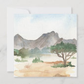 Eine kleine Wild One Safari Animals Kinderdusche Dankeskarte (Rückseite)