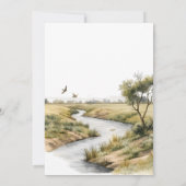 Eine kleine Wild One Safari Animals Kinderdusche Einladung (Rückseite)