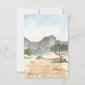 Eine kleine Wild One Safari Animals Kinderdusche Einladung (Rückseite)