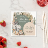 Eine kleine Wild One Safari Animals Kinderdusche Serviette (Beispiel)