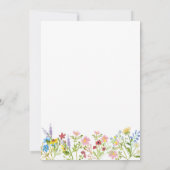 Eine kleine Wildblume 1. Geburtstag Einladung (Rückseite)