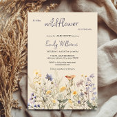 Eine kleine Wildblume Baby Dusche Einladung