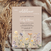 Eine kleine Wildblume Baby Dusche Einladung