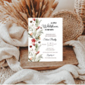 Eine kleine Wildblume Baby Girl Dusche Ladybug Einladung