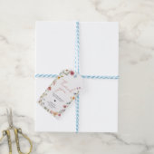 Eine kleine Wildblume Babydusche Liebesmarken Geschenkanhänger (Mit Garn)