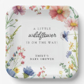 Eine kleine Wildblume Babydusche Pappteller (Vorderseite)