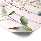 Eine kleine Wildblume Babydusche Willkommenspender Poster (Ecke)