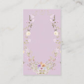 Eine kleine Wildblume Babydusche Windeln Raffle Begleitkarte (Rückseite)