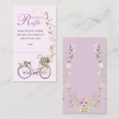 Eine kleine Wildblume Babydusche Windeln Raffle Begleitkarte (Vorne/Hinten)