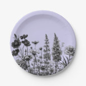 Eine kleine Wildblume Babyduschplatte Pappteller (Vorderseite)