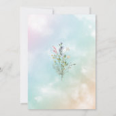 Eine kleine Wildblume befindet sich auf dem Weg zu Einladung (Rückseite)