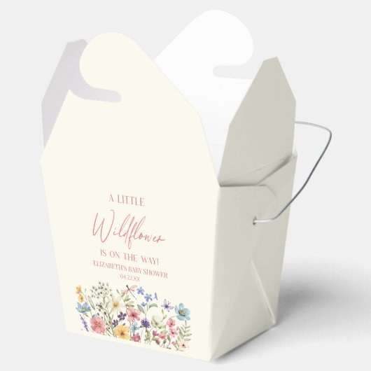 Eine kleine Wildblume-Blume-Blumendusche Geschenkschachtel (Geöffnet)