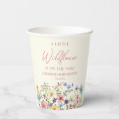 Eine kleine Wildblume-Blume-Blumendusche Pappbecher (Rückseite)