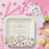 Eine kleine Wildblume-Blume-Blumendusche Pappteller (Party)