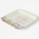 Eine kleine Wildblume-Blume-Blumendusche Pappteller (Gewinkelt)