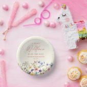 Eine kleine Wildblume-Blume-Blumendusche Pappteller (Party)