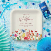 Eine kleine Wildblume-Blume-Blumendusche Pappteller (Party)