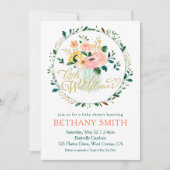 Eine kleine Wildblume Blumendusche Einladung (Vorderseite)