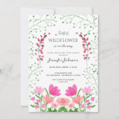 Eine kleine Wildblume Blumendusche Einladung (Vorderseite)