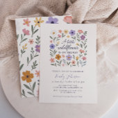 Eine kleine Wildblume Blumendusche Einladung