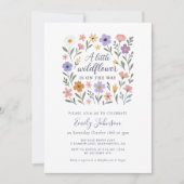 Eine kleine Wildblume Blumendusche Einladung (Vorderseite)