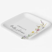 Eine kleine Wildblume Blumenspül-Babydusche Pappteller (Gewinkelt)