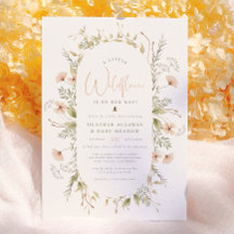 Eine kleine Wildblume Boho Bee Girl Babydusche