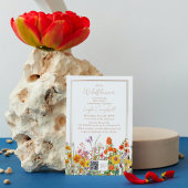 Eine kleine Wildblume Boho Girl Babydusche Einladung