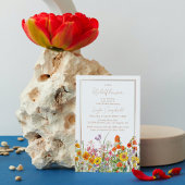 Eine kleine Wildblume Boho Girl Babydusche Einladung