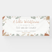 Eine kleine Wildblume Boho Grünpflanzen Banner (Horizontal)