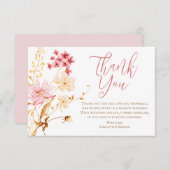 Eine kleine Wildblume Boho Kinderdusche Danke Auto (Vorne/Hinten)