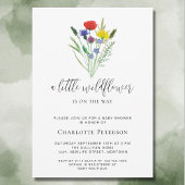 Eine kleine Wildblume Boho Kinderdusche Einladung