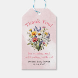 Eine kleine Wildblume Boho Nature Girl Babydusche Geschenkanhänger