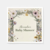 Eine kleine Wildblume Boho Nature Serviette (Vorderseite)