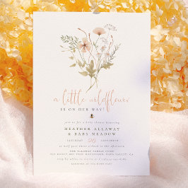 Eine kleine Wildblume Boho Nature Theme Kinderdusc Einladung