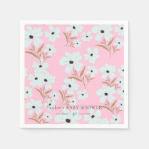 Eine kleine Wildblume Boho Pink Girl Babydusche