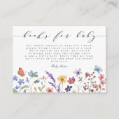 Eine kleine Wildblume Bücher für Baby Floral Garde Begleitkarte (Vorderseite)