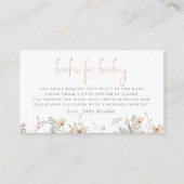 Eine kleine Wildblume Bücher für Babydusche Begleitkarte (Vorderseite)