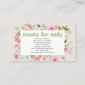 Eine kleine Wildblume Bücher für Babytickets Begleitkarte (Vorderseite)