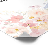 Eine kleine Wildblume Danke, dass du gekommen bist Poster (Ecke)