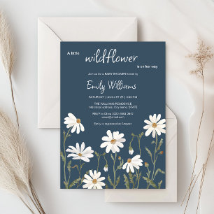 Eine kleine Wildblume, eine kleine Dusche für Kind Einladung